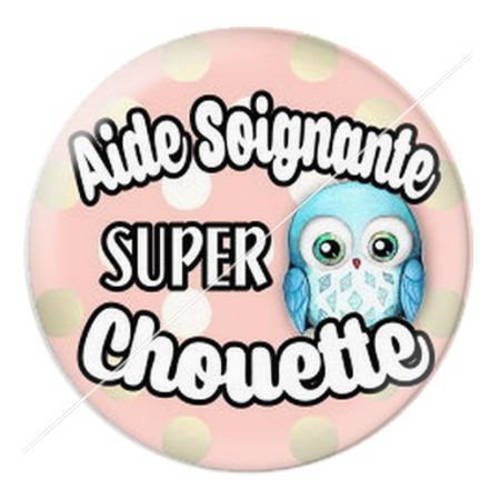 Cabochon résine a coller 25 mm pour aide-soignante 