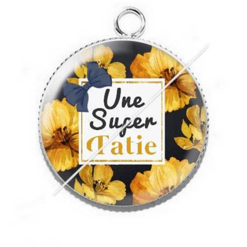 Pendentif cabochon résine pour tatie 1 