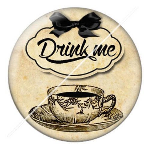 Cabochon résine a coller 25 mm alice 1 