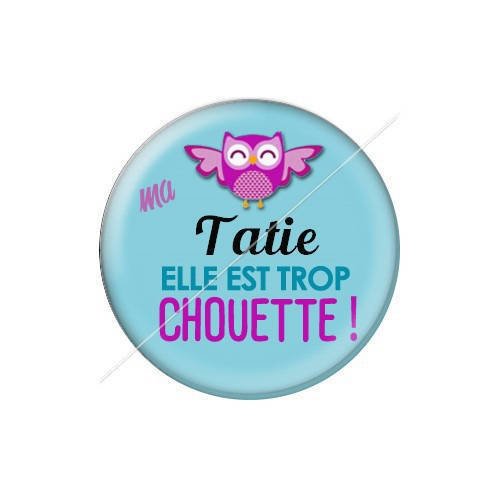 Cabochon résine a coller 25 mm tatie tata j59 