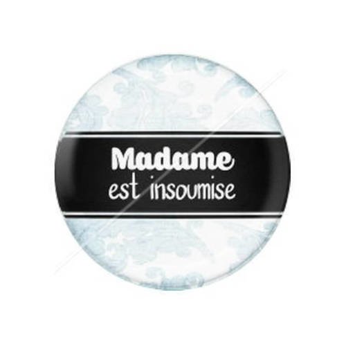 Cabochon résine a coller 25 mm madame 20 