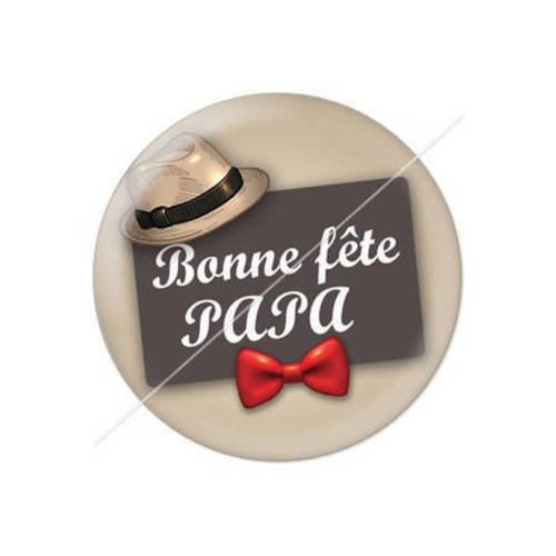 Cabochon résine a coller 25 mm pour papa h9 