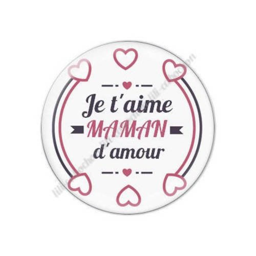 Cabochon résine a coller 25 mm maman n7 