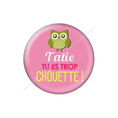 Cabochon résine a coller 25 mm tatie tata j61 