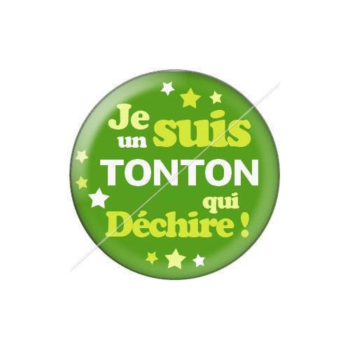 Cabochon résine a coller 25 mm tonton j19 