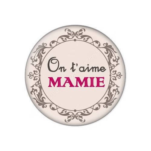 Cabochon résine a coller 25 mm pour mamie f56 