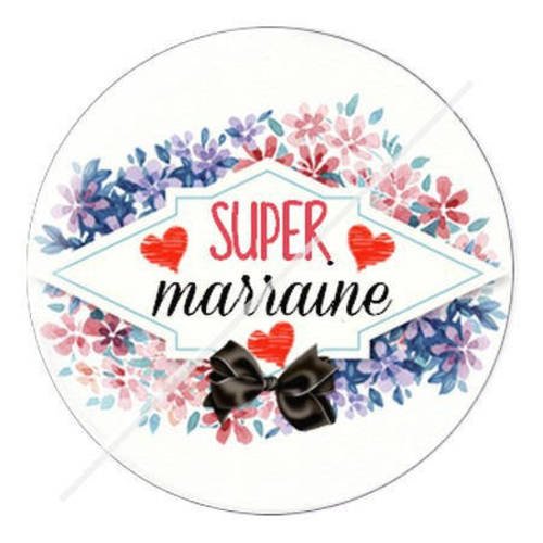 Cabochon résine a coller 25 mm pour marraine s8 