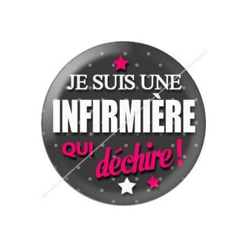 Cabochon résine a coller 25 mm pour infirmière f13 