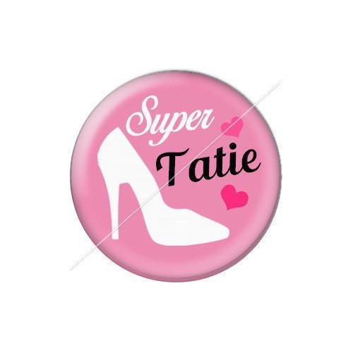 Cabochon résine a coller 25 mm tatie tata j63 