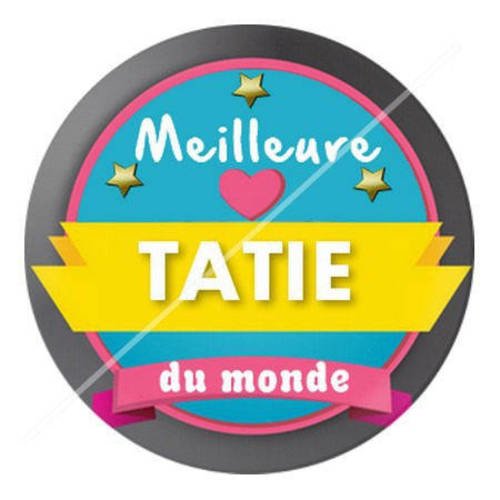 Cabochon résine a coller 25 mm pour tata tatie c8 