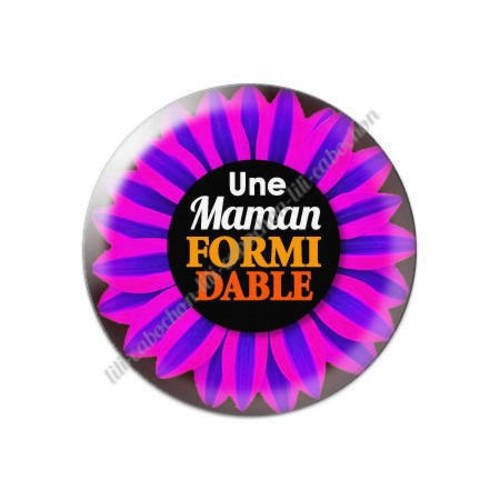 Cabochon résine a coller 25 mm maman p15 