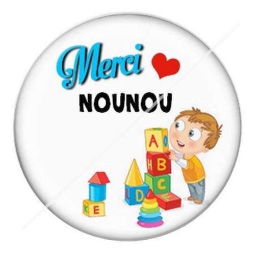 Cabochon résine a coller 25 mm pour nounou c1 