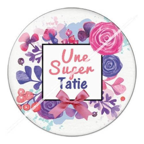 Cabochon résine a coller 25 mm tatie 2 