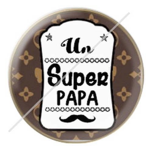 Cabochon résine a coller 25 mm pour papa c18 