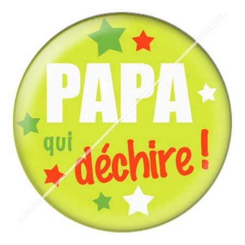 Cabochon résine a coller 25 mm papa d8 