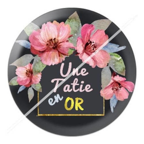 Cabochon résine a coller 25 mm tatie 3 