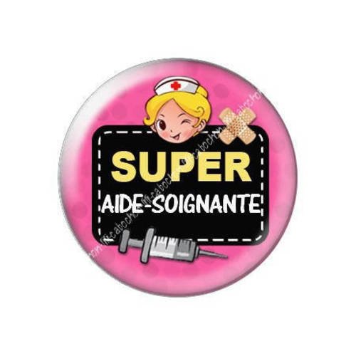 Cabochon résine a coller 25 mm super aide soignante j2 