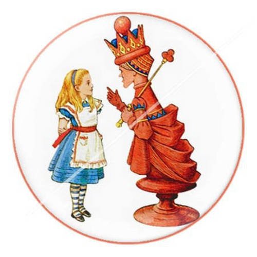 Cabochon résine a coller 25 mm à alice c11 