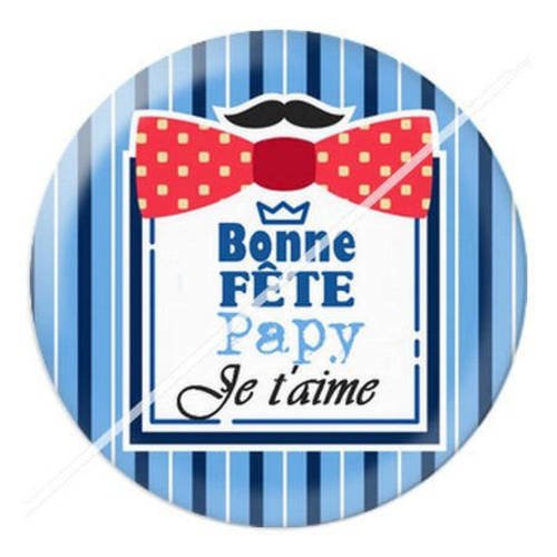 Cabochon résine a coller 25 mm papy 10 