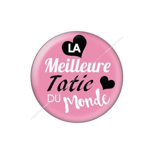 Cabochon résine a coller 25 mm tatie j5 