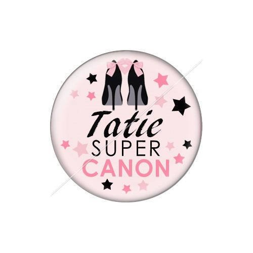 Cabochon résine a coller 25 mm tatie j6 