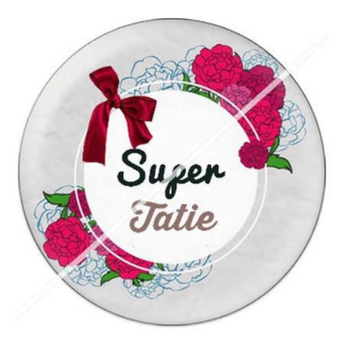 Cabochon résine a coller 25 mm tatie 10 