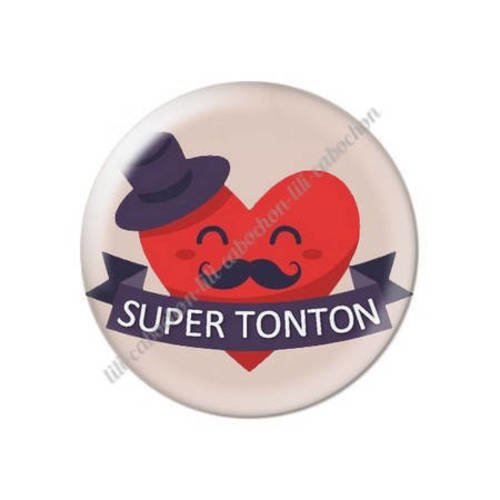Cabochon résine a coller 25 mm tonton 28 