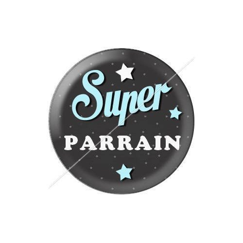 Cabochon résine a coller 25 mm parrain j19 