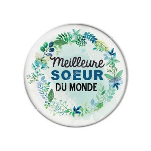 Cabochon résine a coller 25 mm soeur 20 