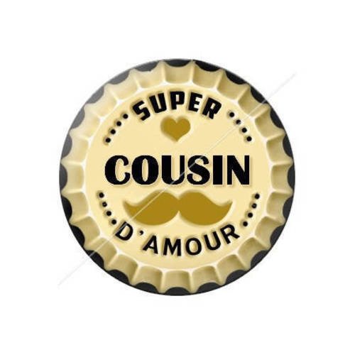 Cabochon résine a coller 25 mm cousin j5 