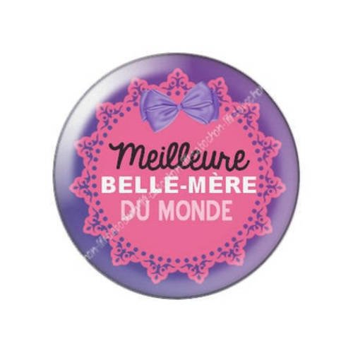 Cabochon résine a coller 25 mm belle-mère b2 