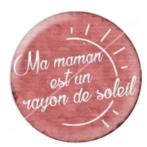 Cabochon résine a coller 25 mm pour maman 3 