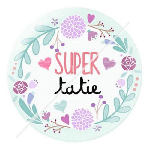 Cabochon résine a coller 25 mm pour tata tatie s14 