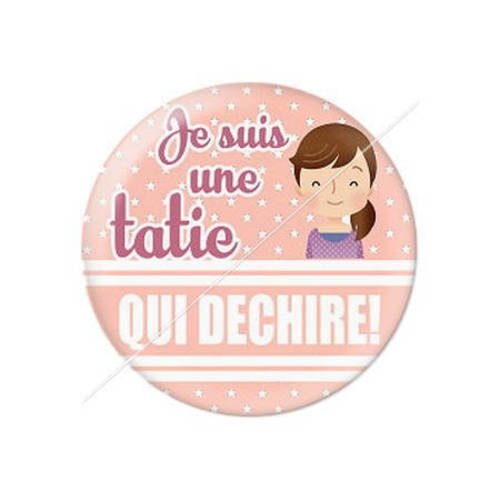 Cabochon résine a coller 25 mm pour tatie 1 