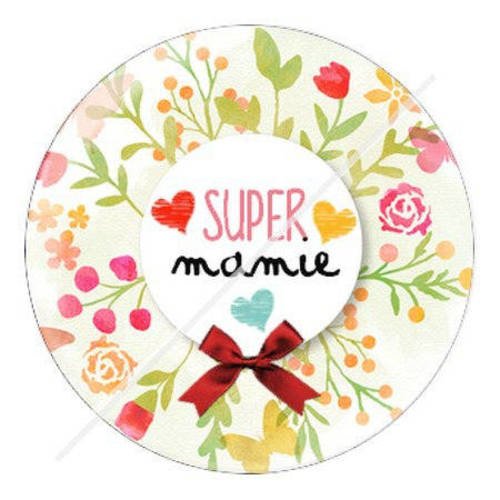 Cabochon résine a coller 25 mm pour mamie s11 