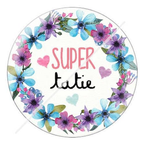 Cabochon résine a coller 25 mm pour tata tatie s15 