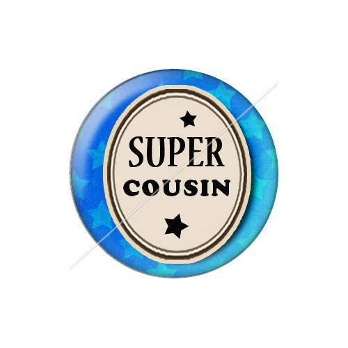 Cabochon résine a coller 25 mm cousin 33 