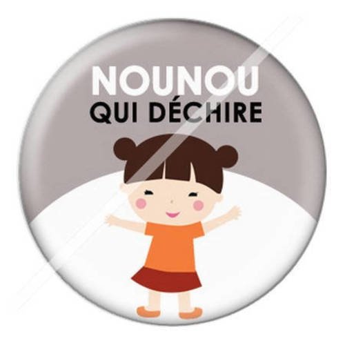 Cabochon résine a coller 25 mm pour nounou d15 