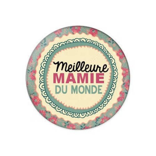 Cabochon résine a coller 25 mm pour mamie f42 