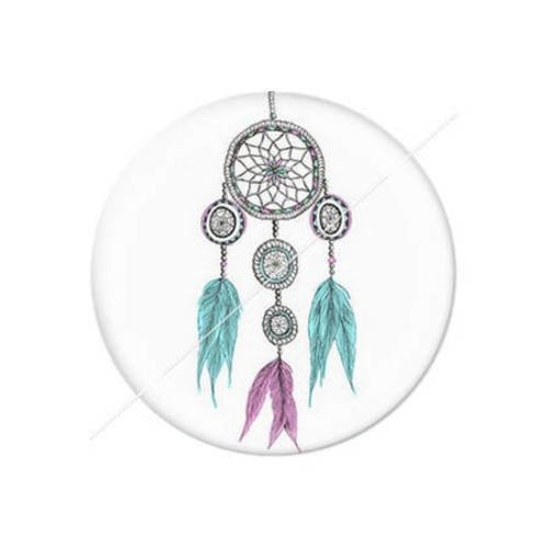 Cabochon résine a coller 25 mm dreamcatcher attrape-rêves a6 