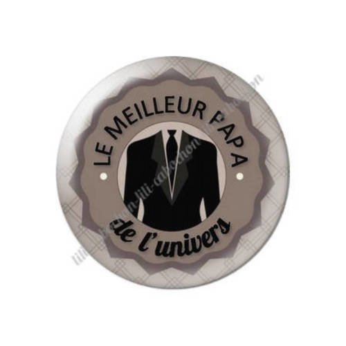 Cabochon résine a coller 25 mm papa 61 