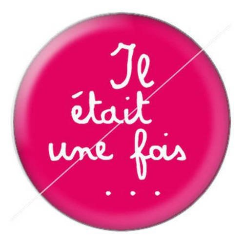 Cabochon résine a coller 25 mm il était une fois 3 