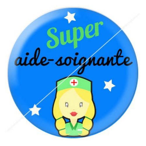 Cabochon résine a coller 25 mm aide-soignante 3 