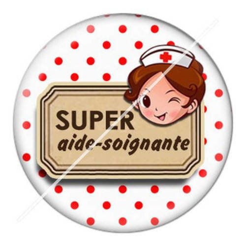 Cabochon résine a coller 25 mm pour aide soignante 3 
