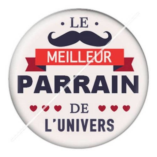 Cabochon résine a coller 25 mm pour parrain a5 