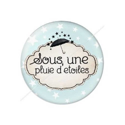 Cabochon résine a coller 25 mm pour maman pluie d'étoiles fée 11 