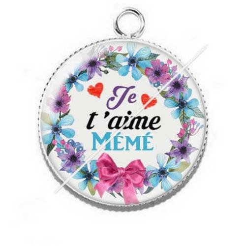 Pendentif cabochon résine pour mémé a2 