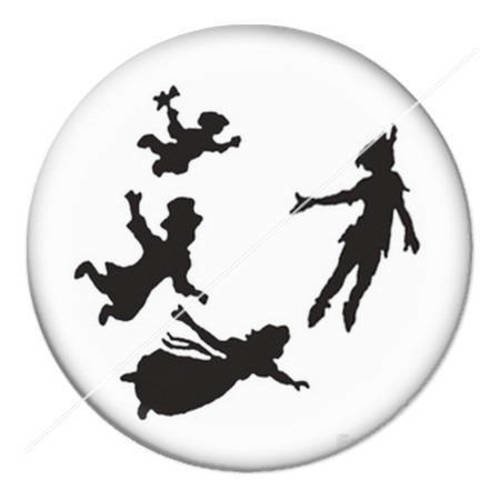 Cabochon résine a coller 25 mm peter pan never grow up 8 