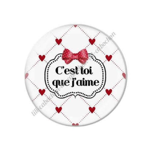 Cabochon résine a coller 25 mm maman v57 