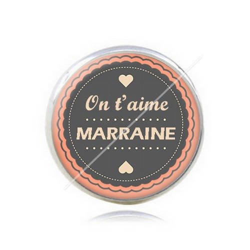 Cabochon résine a coller 25 mm marraine j3 